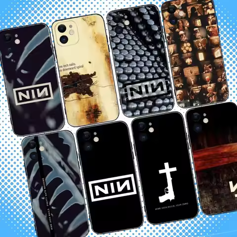 Nine Inch The Downward Spiral Phone Case For iPhone 16,15,14,13,12,11,Pro,Max,Plus,X,XS,XR,SE,8,7,Mi