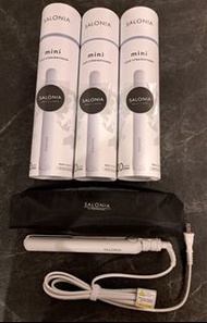 現貨 最後五部 旅行良伴 日本直送 Salonia Mini 白色直髮夾 Hair Iron 送隔熱袋