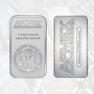 One Ounce APMEX Silver Bar Silver Plated APMEX Commemorative Coin Iron Commemorative Coin 12-30 */*-