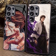 Sosuke Aizen Bleach 03 Glass Phone Case For Samsung Galaxy S26 S25 Edge S24 Ultra S23 Plus S22 Fe S2