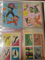 上官小龍圖書公司、七十年代上官小寶李小龍、上官小強壽星仔、上官小威小魔棍八張聖誕咭、公仔紙合售