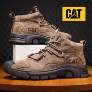 TH TOP★CAT Ankle Boots าเครื่องมือรองเท้าผู้ชายแมวรองเท้าบูท Martin รองเท้าแฟชั่นผู้ชายกลางแจ้ง Caterpillar รองเท้าบูทมอเตอร์ไซค์หนังแท้สำหรับผู้ชาย-S8026D 2024