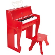 [sgstock] Hape E0630 Learn with Lights Piano and Stool, Red - [] []