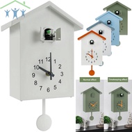 Cuckoo Clock with Chimer Minimalist Cuckoo Sound Clock with Pendulum Delicate Cuckoo Clock Bird House Battery Powered  SHOPTKC2637