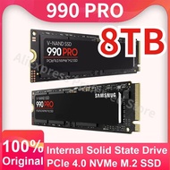 100% Original 990 Pro 1TB 2TB 4TB PS5 SSD Internal Solid State PCIe 4.0 M. 2280 NVMe 2.0 MLC SSD with Heatsink For Laptop PC