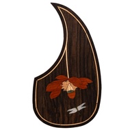 D45 Acoustic Guitar Pickguard Solid Wood Inlaid Abalone Dragonfly