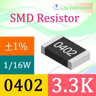 3.3K 0402 ±1% Thick Film Resistors SMD Chip Resistor 3K3 3.3K