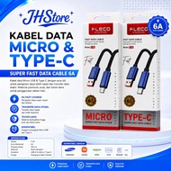 Fast Data Cable FLECO F-52 6A USB To MICROOriginal Type-C/
