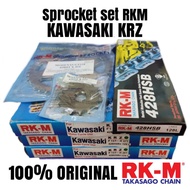 Sprocket spoket Set RK-M RKM Kawasaki KRZ 428HSB 428 14 15  35 36 37 38 39 40 41 42 ORIGINAL