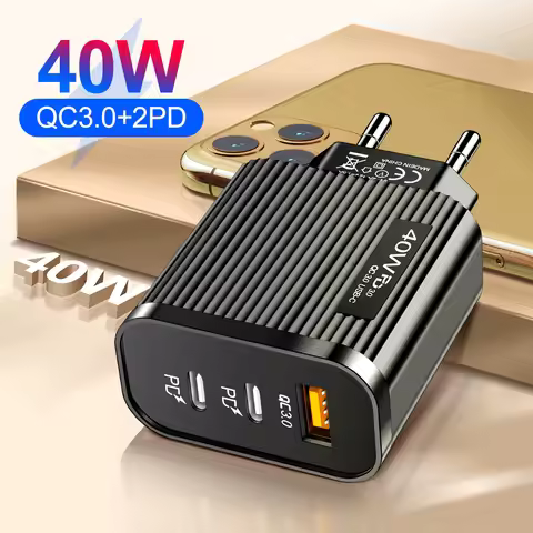 40W USB Charger Type C Fast Charging For iPhone Samsung Xiaomi Huawei USB C Mobile Phone Charger PD 