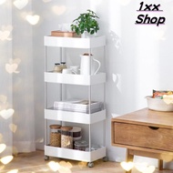 1xx 4 layer Bath Rack Bathroom Shelves Rolling Trolley Kitchen Organizer Room Organizer Storage