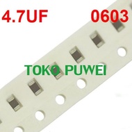 Smd Capacitor 0603 4.7Uf 10V Capacitor 4,7Uf 475K 10V Ay72 Tkpw489