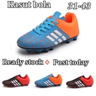 ☆kids Kasut bola sepak Men's Outdoor Soccer Shoe Turf Indoor Soccer Futsal Shoes