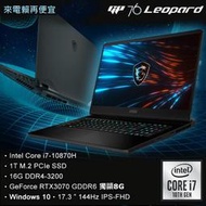 MSI微星GP76 10UG-654TW i7-10870H/16G/RTX3070-8G/1TB SSD/144Hz