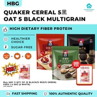 Quaker 5 Black Multigrain Black Sesame Oat Cereal Quaker Five Black Multigrain Red Quaker 5 White Qu