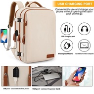 ZH【 Ready Stock】Travel Backpack 40x20x30 Cabin Plane Waterproof Expandable Weekender Laptop With USB