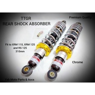 TTGR Rear Shock Absorber Chrome 310mm