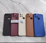Casing Realme C 11 12 15 17 Case Hp Aesthetic  Black Blue Pink hijau merah Lentur Protecion bunkus h
