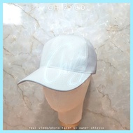 PUTIH Unisex PLAIN BASEBALL HAT | Plain BASEBALL CAP PREMIUM | White WHITE WHITE WHITE