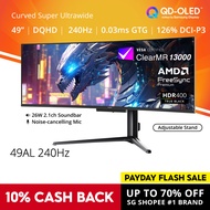 PRISM+ 49AL 240 Hz | 49" Curved Ultrawide OLED 0.03ms 148% sRGB Gaming Monitor [5120 x 1440]