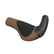 Ergon GP2 Evo BioKork Lock On Handlebar Grips 2-Finger Bar End For MTB Gravel Hybrid Touring Commute