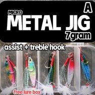 MICRO METAL JIG bait package 7 grams 10 grams 15 grams 20 grams 30 grams