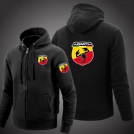 2022 Abarth Car Logo Zip Up Hoodie Man Hoodies Leisure Zipper Hooded Coats Zipper Jacket