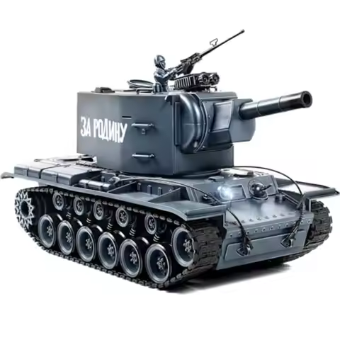 1:18 RC Tank for Adult and Kid 2.4G Soviet Union KV2 Model Toys RC Vehicle Tank That Shoots BBS with