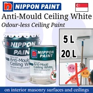 Nippon Odourless Anti-Mould Ceiling White Paint. 5L and 20L