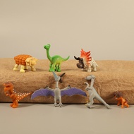 7Pcs/Set 4cm the good dinosaur Jurassic Dinosaur Animal Pterosaur Triceratops Tyrannosaurus Ankylosa
