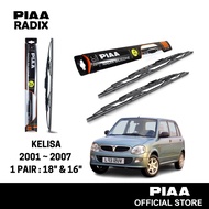 PIAA RADIX Soft Silicone Wiper For Kelisa 2001 ~ 2007 (18" & 16")