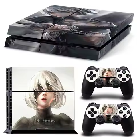 Nier Automata game accessories Vinyl Decal Skin Stickers For PS4 Console and 2 PCS Stickers For PS4 