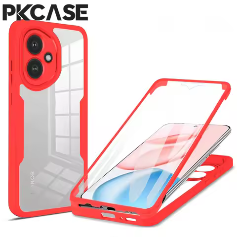 PKCASE 360 Full Screen Protector Case For Honor 400 Pro Smart Lite X70 X7d X9d X5c Plus Shockproof F