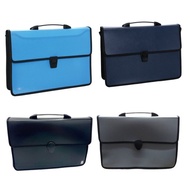 Plastic Document Bag ORCA DSB-F4 Solid Color 2 Compartments