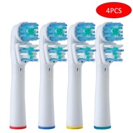 4pcs Dual Clean Replacement Electric Toothbrush head Generic Replacement Brush Heads For Oral B Electric Toothbrush