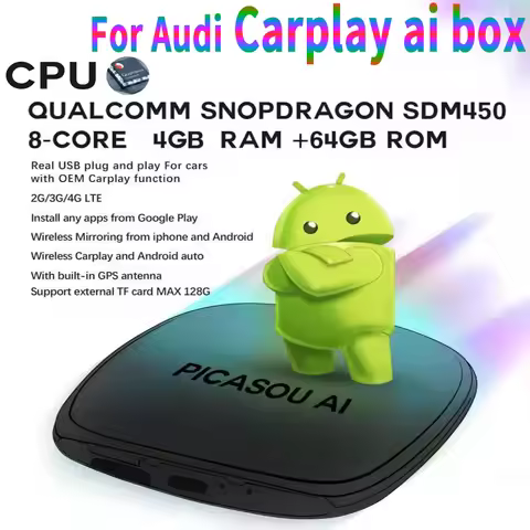 Carplay Ai Box Radio Usb Gps Wireless Carplayes For Audi A3 A4L A5 A6L A7 A8L Q2 Q5L Q7 Q8 R8 TT Q5 