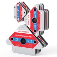 YESWELER 25LB & 50LB & 75LB Arrow Weling Magnet Set, Strong Magnetic Weling Holer, Holing Power Weli
