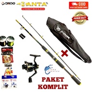 Sepaket Pancing DAIDO JAPAN STYLE 16 Kg Joran reel Tas komplit