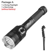Asafee 600LM D239A P70 LED ultra bright dive flashlight Scuba Prime focus 3 gear press magnetic swit