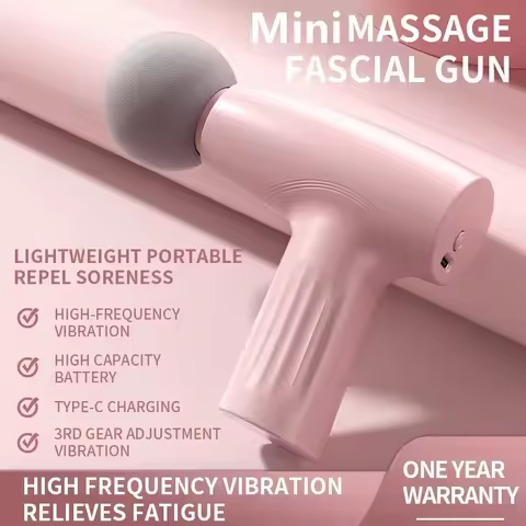 Hot Mini Fascial Massage Gun Vibration Massage Machine Muscle Relaxation Neck And Back Compression M