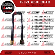 L26 Flat Semi-Round for Isuzu 6BD1 Rear u-bolt with nut (Thick 24mm/ width 72mm)