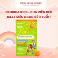 Neubria Neu Kid DHA Chewable Tablets for Children Vitamin Supplement (Box of 30 Tablets) - Supports 