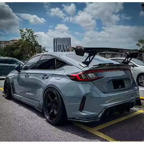 Hot Selling Type R FL5 2022+ Vlotex Style Lightweight Carbon Fiber Rear Trunk Wing Spoiler Vehicle E