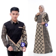 Bj Gamis Dan Kemeja Batik Couple 018-C