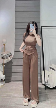 ĐỒ BỘ NỮ ĐỒ BỘ HOTTREND ĐỒ MẶC NHÀ Set bộ suông dây rút hai bên đủ màu - HN Closet