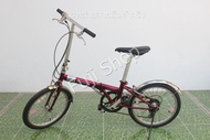 จักรยานพับได้ญี่ปุ่น - ล้อ 20 นิ้ว - มีเกียร์ - Chevrolet - สีแดง [จักรยานมือสอง]