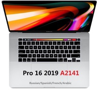 Soft Keyboard Skin for Macbook Pro 16 2019 A2141 EU US French Russian Spanish Arabic Keyboard Cover for Macbook Pro 16 A2141Film Basic Keyboards