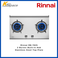 Rinnai RB-782S 2 Burner Built-In Hob Stainless Steel Top Plate