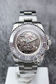【定制】Seiko Mod Automatic Watch 40mm 潛水款 灰圈灰針透視面 精工改裝自動機械錶