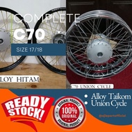 COMPLETE SET RIM C70 🔥 ALLOY TAIKOM UNION CYCLE 17/18